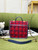 Chanel AS3652 Small Flap Bag with Top Handle Cotton & Wool Tweed & Gold-Tone Metal Black and Red