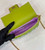 Fendi 8BS017 Mini Baguette Acid green sequin and leather bag 8601s