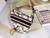 Dior M0455 Saddle Bag With Strap White Cross-Stitch Embroidery