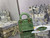 Dior M0505 Mini Lady Dior Bag Mint Green Calfskin with enamel buckle