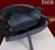 Dior M0455 Saddle Bag With Strap Navy Blue Grained Calfskin M0456
