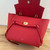 Celine 189103 Mini Belt Bag In Grained Calfskin 189153 Red