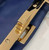 Fendi 8BN335 Peekaboo ISeeU Small Navy blue leather bag 2113s