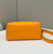 Fendi 8BL146 By The Way Medium Orange leather Boston bag
