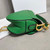 Dior S5685 Micro Saddle Bag With Strap Scarlet Green Goatskin