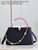 LV M22512 Louis Vuitton Capucines MM Black and Rose Pink