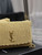 YSL 580065 Kate Medium Supple Chain Bag In Raffia Apricot
