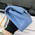 Chanel A01117 Flap Handbag Classic Bag Blue Lambskin