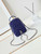 Chanel Ap3753 CLASSIC MINI Backpack Tweed & Gold-Tone Metal Blue white
