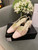 Chanel Women's G31318 Slingbacks Goatskin Grosgrain Sandals Shoes C91003