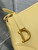 Dior M05909 Saddle Shoulder Pouch Pastel Yellow Goatskin
