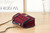 Chanel AS3653 Small Flap Bag with Top Handle Wool Tweed & Gold-Tone Metal Red and Navy Blue