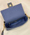 Fendi 8BR600 Baguette Medium bag with FF embroidery Sky Blue 0159A