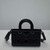 Dior Large M1152 Lady D-Sire My ABCDior Bag Black Macrocannage Crinkled Calfskin