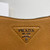 Prada 1BH191 Leather mini shoulder bag tan