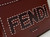 Fendi 8BH386 Sunshine Medium Wine Red leather shopper bag with contrasting threading 80015