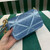Prada 1BD329 Satin mini-bag with Crystals Blue
