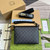 Gucci 760021 Messenger Bag With Interlocking G Black