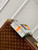 LV M23615 Louis Vuitton Petit Sac Plat Bag Beige/Ocher