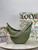 LOEWE A923PL9X07 Luna bag in satin calfskin and jacquard Green