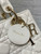 Dior M0565 Medium Lady Dior Bag  White Cannage Lambskin Gold