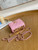 Chanel AP3020 Clutch with chain lambskin gold tone metal Pink