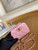 Chanel AP3020 Clutch with chain lambskin gold tone metal Pink
