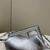 Fendi 8BP129 First Small Silver laminated leather bag 80018M