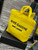 YSL 688864 Saint Laurent Rive Gauche Tote in Yellow Raffia