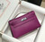 Hermes Kelly Pouchette Swift Leather clutch bag Silver H230261