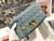 Dior M9243 Large Caro Bag Calfskin Blue