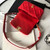 Chanel AS1163 Chanel Flap bag Velvet Red