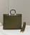 Fendi 8BH386 Sunshine Medium Bag 8266S Green leather shopper