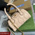 Gucci 702251 GG matelassé leather top handle bag Beige
