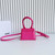Jacquemus 213BA001 Le Chiquito Signature leather mini handbag Pink