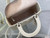 Dior M0565 Medium Lady Dior Bag White Cannage Lambskin Silver