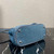 Prada 1BA896 Prada Galleria Saffiano leather small bag Blue