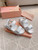 MiuMiu 5X135E Women's Sporty matelassé nappa leather sandals Miu80013