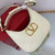 Valentino WB0K69EIM Stud Sign Calfskin Hobo Bag Light Ivory
