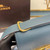 Delvaux AA0574 Lingot Alpina Calf Bag Blue