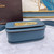 Delvaux AA0574 Lingot Alpina Calf Bag Blue