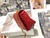 Dior M9243 Large Caro Bag  Calfskin Red Gold