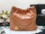 Chanel AS3260 22 Small Handbag Shiny Calfskin Camel Gold Metal