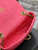YSL 553804 Saint Laurent  Medium Kate in Rose Red Raffia