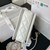Chanel AS3886 Mini Flap Bag With Top Handle Shiny Calfskin White Gold
