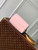 LV M47136 Louis Vuitton Speedy Bandoulière 20 Handbag Opal Pink