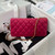 Chanel AP3363 Flap Baguette Bag Velvet Wine Red