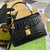 Gucci 651055 Ophidia GG small top handle Crocodile Leather bag Black
