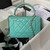 Chanel Trendy 24C Flap Bag With Top Handle Lambskin bag A92236 Blue Gold
