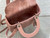 Dior M0565 Medium Lady Dior Bag Pink Grained Cannage Calfskin Silver